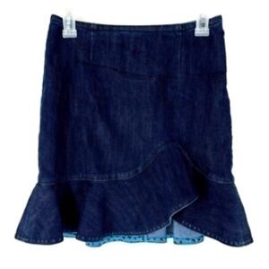Anthropologie Leifsdottir denim tulip skirt